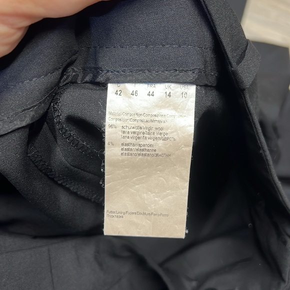 Hugo Boss black wide leg black trousers size 10 - Picture 4 of 16